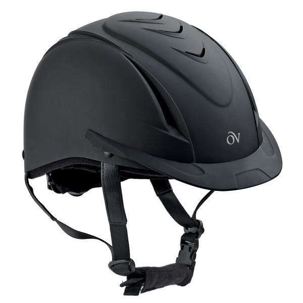 Ovation Deluxe Schooler Helmet Riding Helmets Ovation XXS/XS Black-Black Vents 