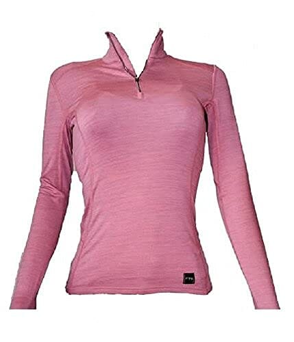 FITS Ladies Erin Base Layer Long Sleeve Shirt-Pink, Green Apple, Amethyst Base Layers FITS Pink Large 