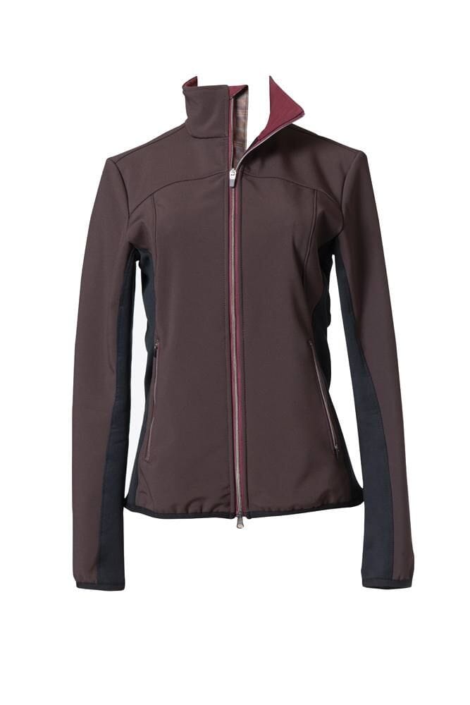 FITS Ladies Hawley Tri-Color Hybrid Jacket Jackets FITS Brown/Gray/Brown Large 