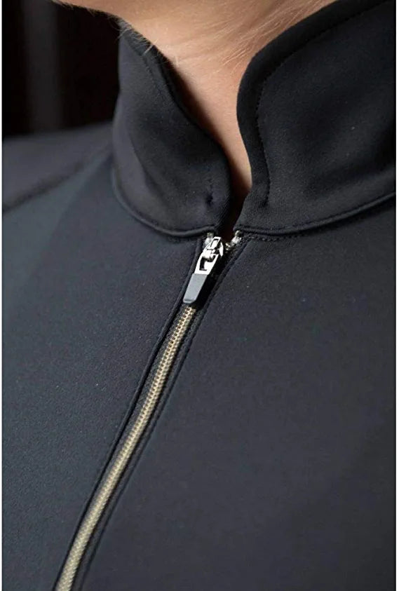 FITS Erin-2 Base Layer Long Sleeve Quarter Zip Shirt Base Layers FITS Black Large 