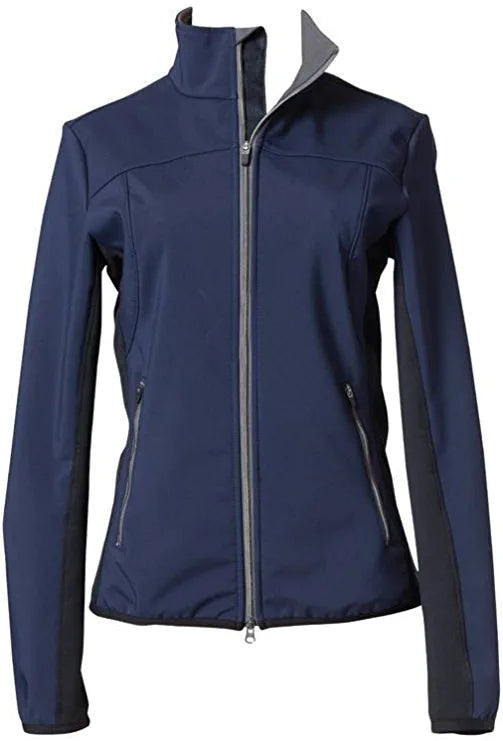 FITS Ladies Hawley Tri-Color Hybrid Jacket Jackets FITS Blue/Gray/Gray Medium 