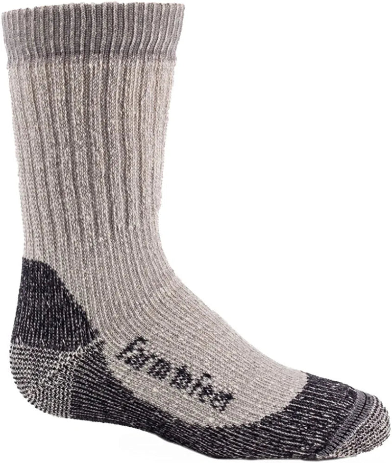 Farm To Feet Kid's Boulder Lightweight Hiking Socks Socks Farm to Feet Platinum/Berry Medium 