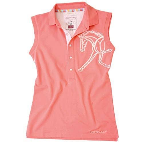 Horseware Flamboro Sleeveless Shirt- Pink and Blue Tanks Horseware Pink Medium 
