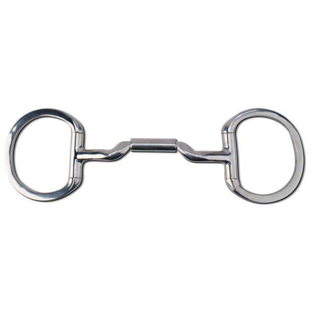 Myler Eggbutt without Hooks with 14mm Mullen Low Port Barrel English Bits Myler 5" Stainless Steel 