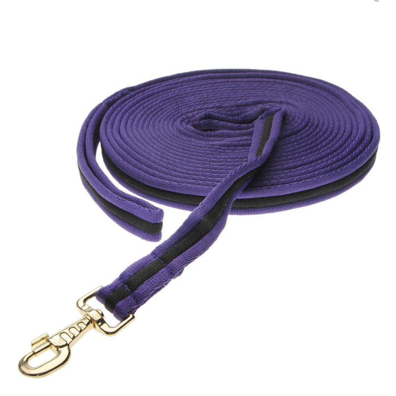 Kincade Two Tone Padded Lunging Rein Lunge Lines Kincade 26' Purple/Black 