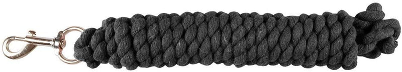 Horze Basic Cotton Lead Rope - 12ft Leads Horze Black 