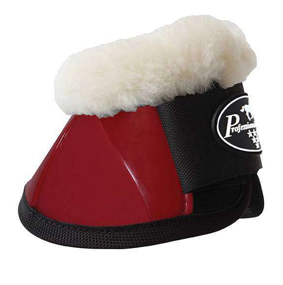 Professional's Choice Spartan Fleece Bell Boots Bell Boots Professional's Choice XL Crimson Red 