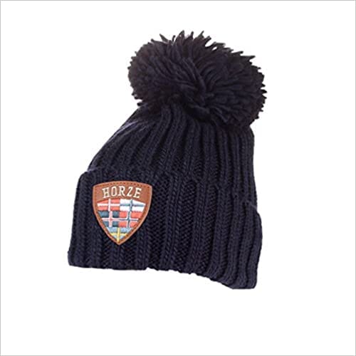 Horze Flynn Knitted Hat One Stop Equine Shop Peacoat Dark Blue 