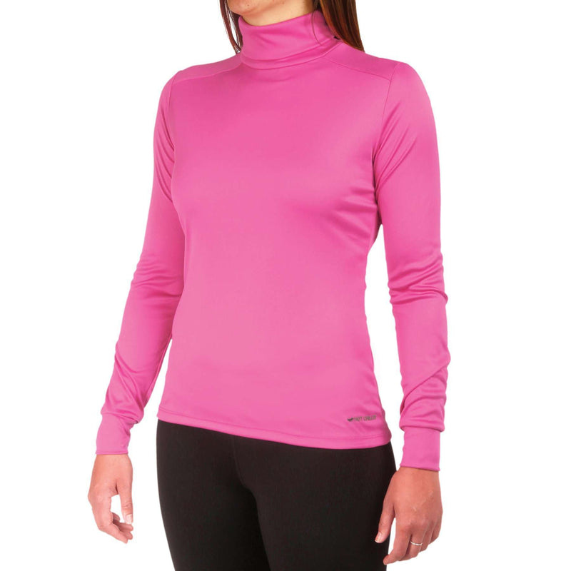 Hot Chillys' Women's Peachskins Solid T-Neck Base Layers Hot Chillys' XS Cosmo 