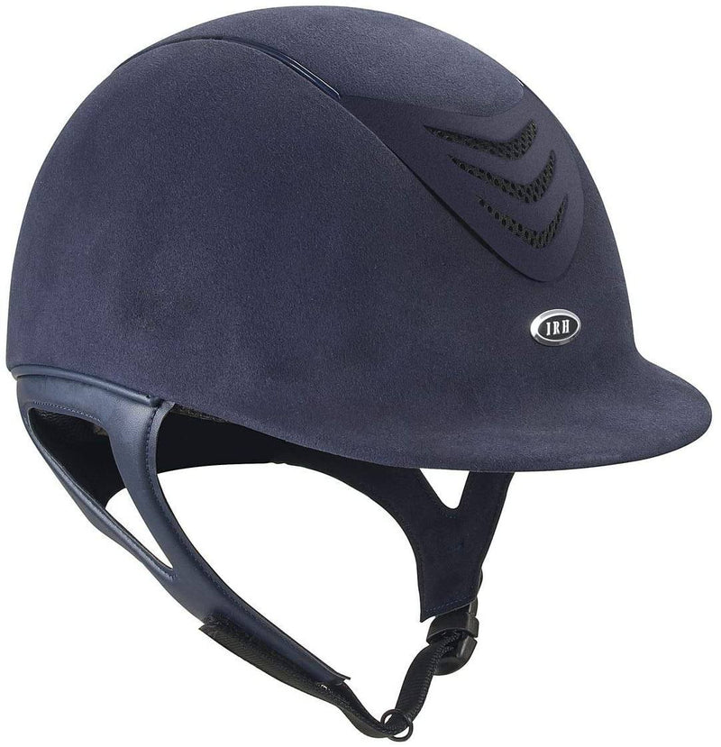 IRH IR4G Suede Helmet - Matte Vent Riding Helmets Horze Dark Blue Small 