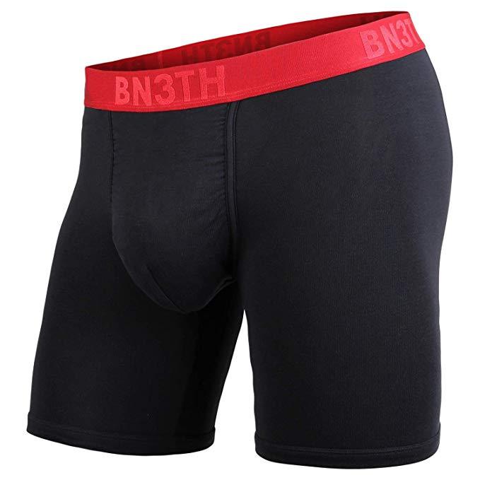 BN3TH Classic Boxer Brief Solid Boxers BN3TH L Black/Crimson 