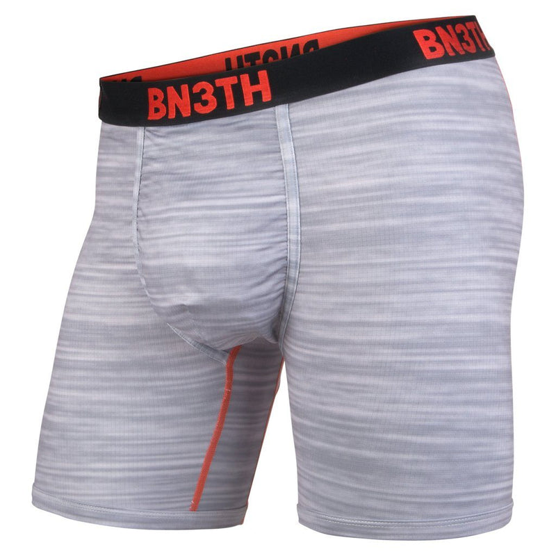 BN3TH Pro XT2 Boxer Brief Boxers BN3TH L Heather Grey/Red 