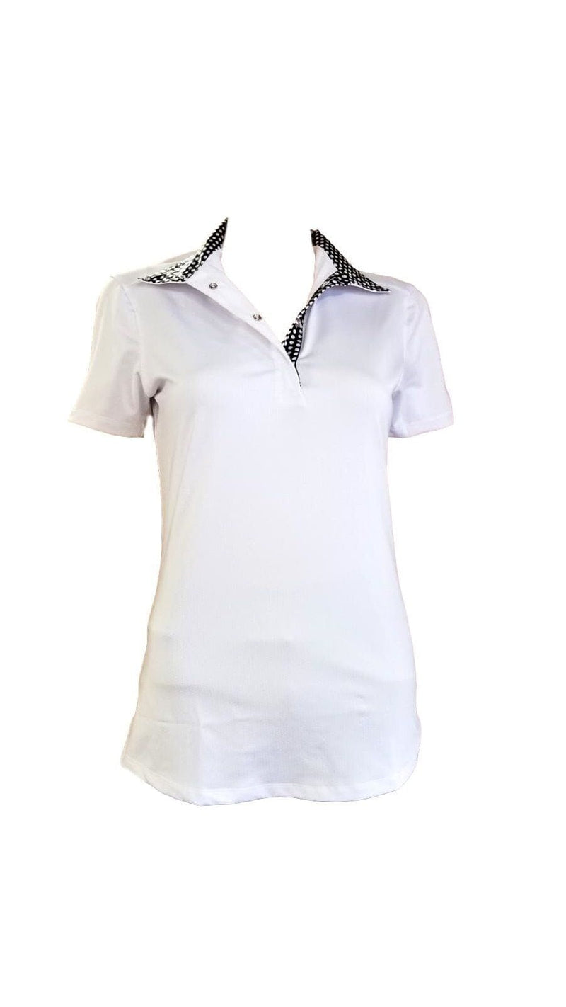 Tailored Sportsman Women's Short Sleeve Show Shirt Short Sleeve English Show Shirts Tailored Sportsman Black on White Small 