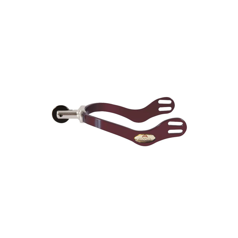 Makebe Ergospur Smooth Rowel English Spurs And Straps MakeBe Bordeaux One Size 