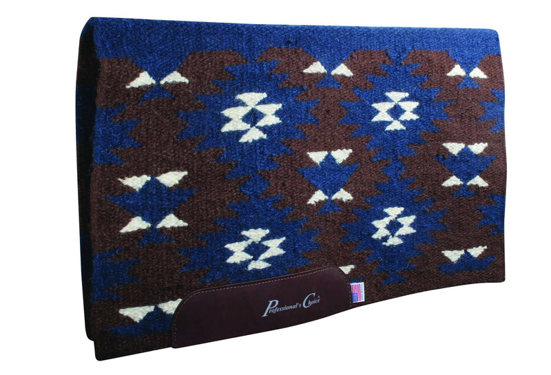 Professional's Choice Contoured Navajo Saddle Blanket Western Pads Professional's Choice Chocolate/Navy 