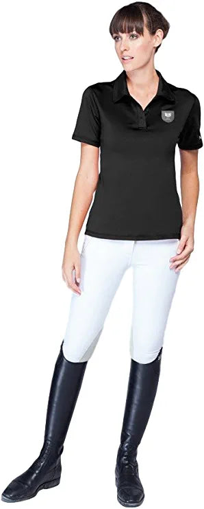 Noel Asmar Women's Polo Shirt- Plum (Large) & Black (X Large) Short Sleeve Shirt Asmar Black XLarge 