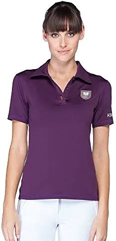 Noel Asmar Women's Polo Shirt- Plum (Large) & Black (X Large) Short Sleeve Shirt Asmar Plum Large 