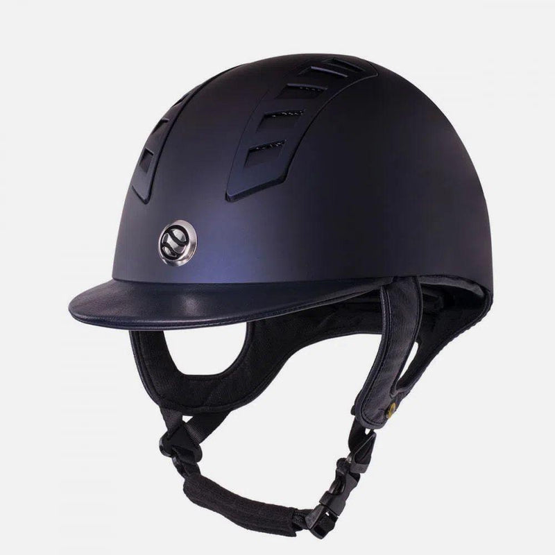 Horze Trauma Void EQ3 Smooth Shell Helmet Riding Helmets Horze US 7 (EU 56) Blue 