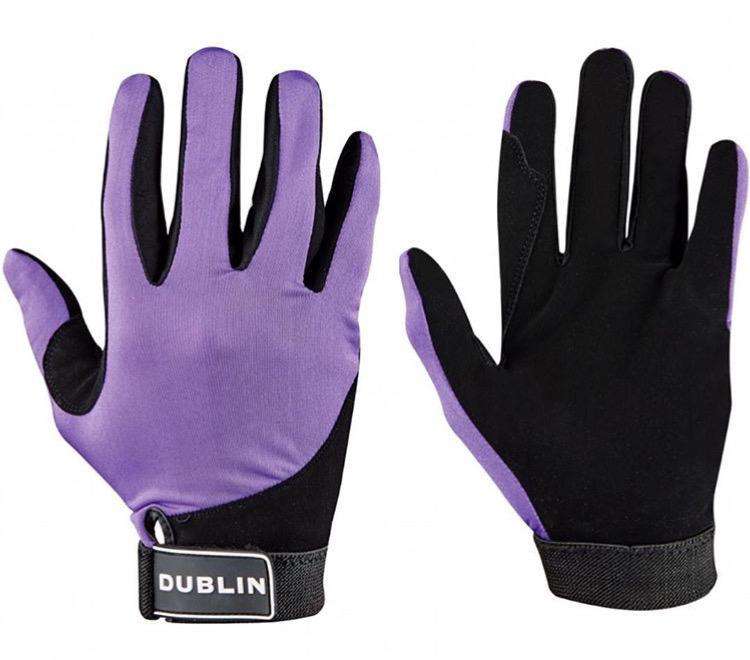 Dublin Adults All Seasons Riding Gloves Gloves Dublin XS Purple 