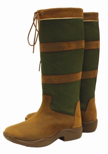 Rambo Ladies Original Pull Up Boot Lifestyle Boots Horseware Brown/Green 42 EU/10.5 US 