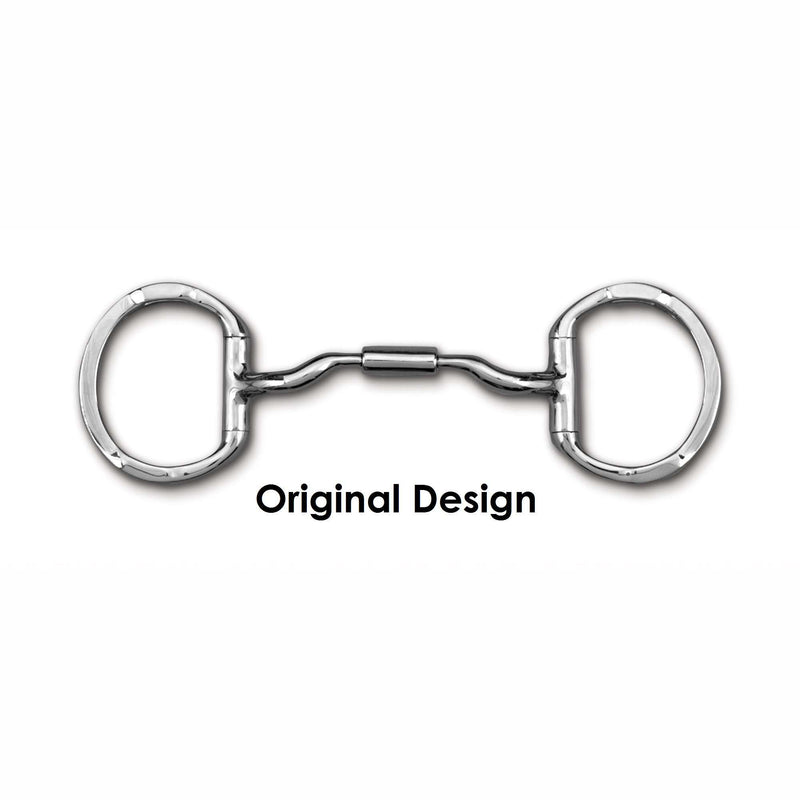 Myler Eggbutt with Hooks with Stainless Steel Low Port Comfort Snaffle English Bits Myler 6" Stainless Steel 