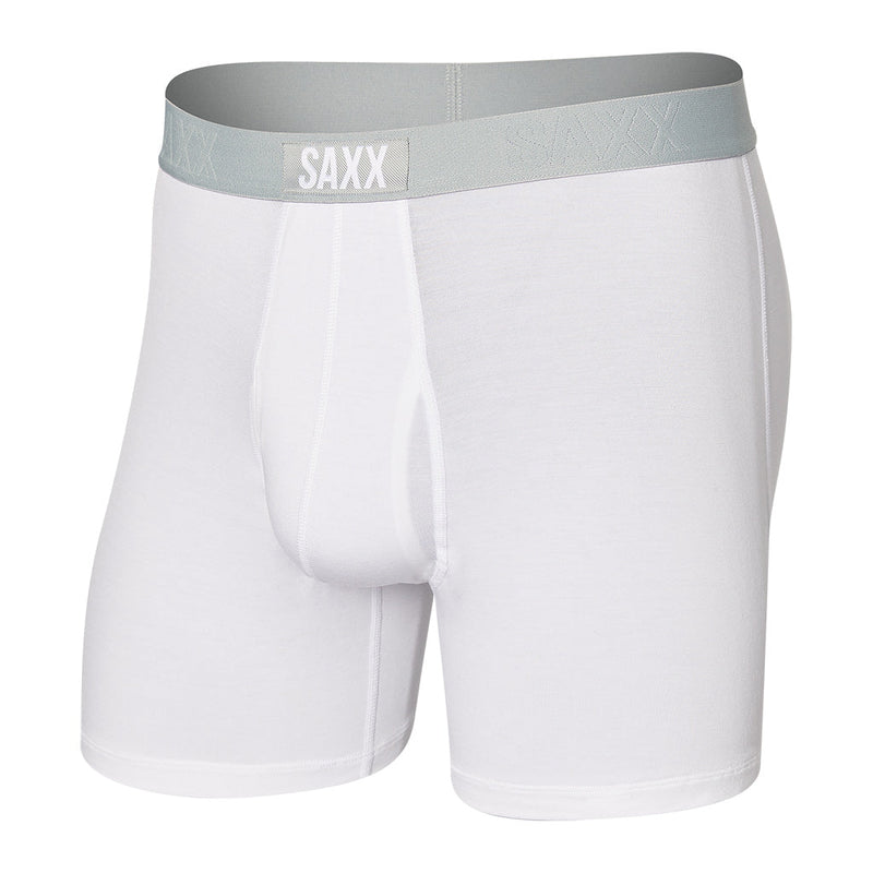 White SAXX Men's Ultra Boxer Brief with Fly