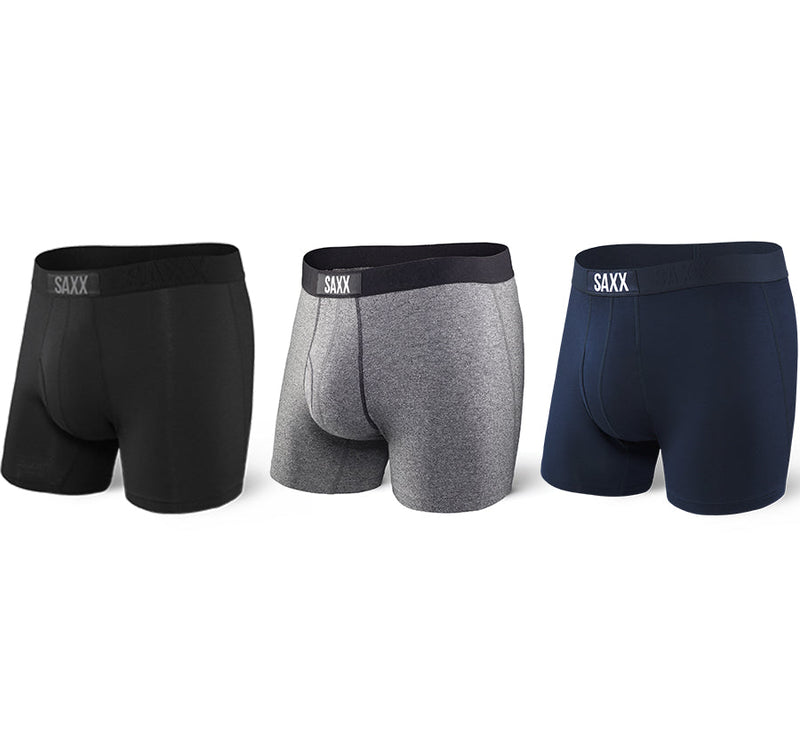 Classic Ultra 18 SAXX Men's Ultra Boxer Brief with Fly - 3 Pack