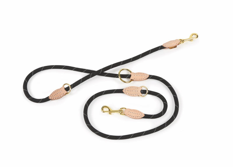 Shires Digby & Fox Reflective Training Lead Dog Collars & Leashes Shires Equestrian Black 