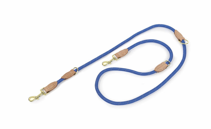 Shires Digby & Fox Reflective Training Lead Dog Collars & Leashes Shires Equestrian Blue 