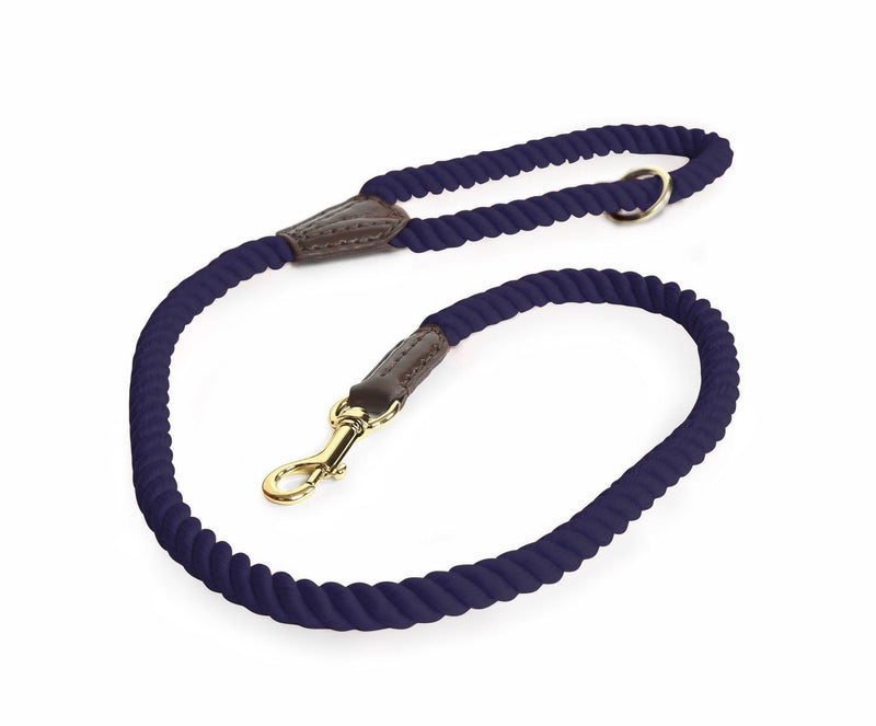 Shires Digby & Fox Rope Dog Lead Dog Collars & Leashes Shires Equestrian Navy 