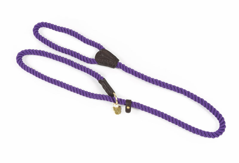 Shires Digby & Fox Rope Slip Dog Lead Dog Collars & Leashes Shires Equestrian Purple 