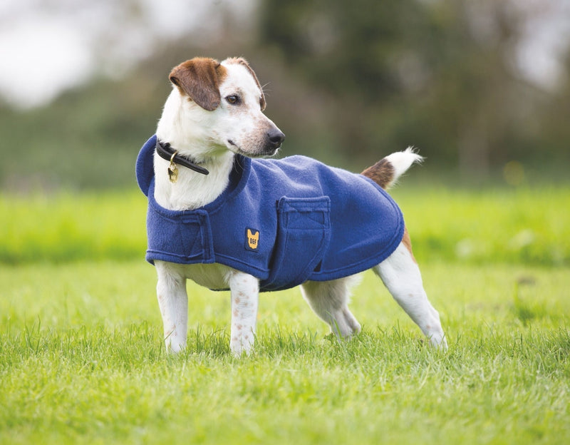 Shires Digby & Fox Dog Towel Coat Dog Coats Shires Equestrian Navy Small 