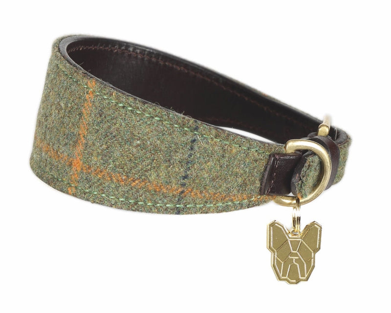 Shires Digby & Fox Tweed Greyhound Collar Dog Collars & Leashes Shires Equestrian Large 
