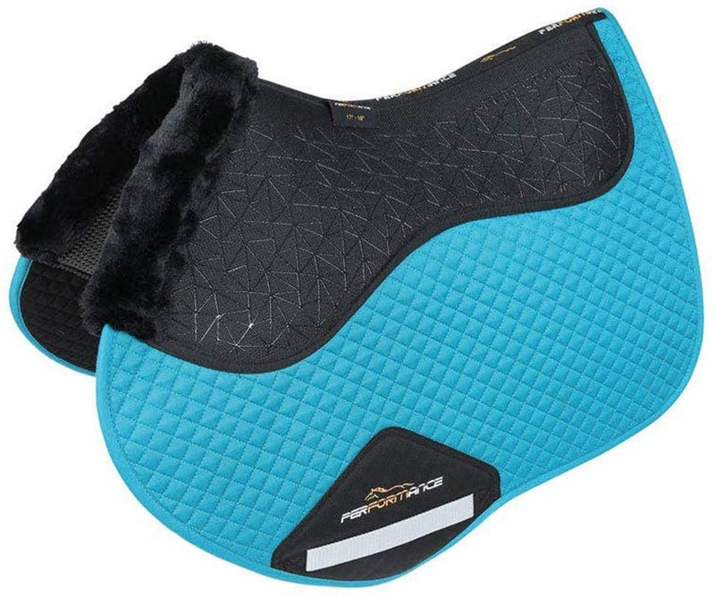 Shires Performance Fusion Jump Saddle Pad All Purpose Pads Shires Equestrian Ocean Blue 17-18 