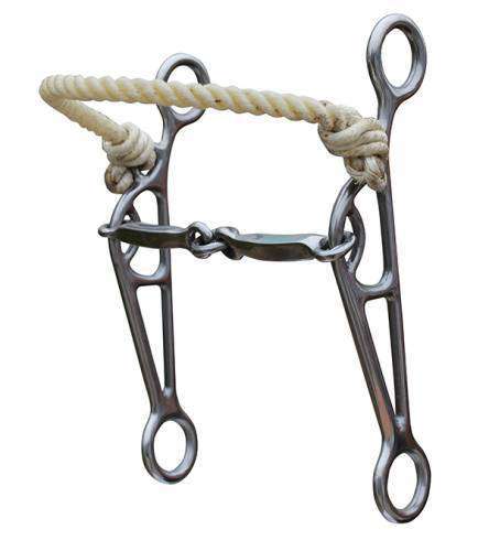 Professional's Choice Combination Square Bar Lifesaver Western Horse Bits Professional's Choice Silver 