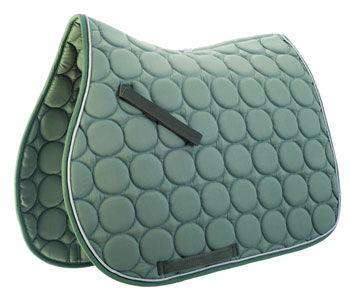 Roma Circle Quilt All Purpose Saddle Pad All Purpose Pads Roma Full Mint/White/Green 