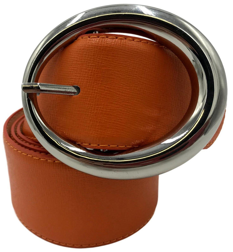 Tailored Sportsman Orange Leather Belt Belts Tailored Sportsman S Orange 