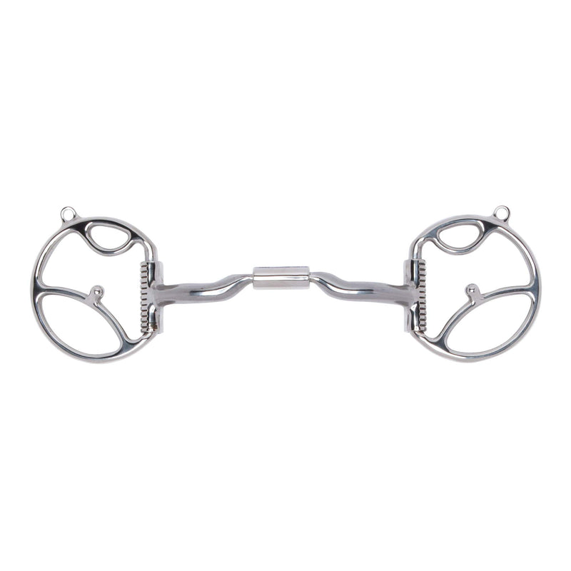 Myler Western Dee with 2 Hooks with Sweet Iron Low Port Comfort Snaffle Western Horse Bits Myler 4 3/4" Stainless Steel 