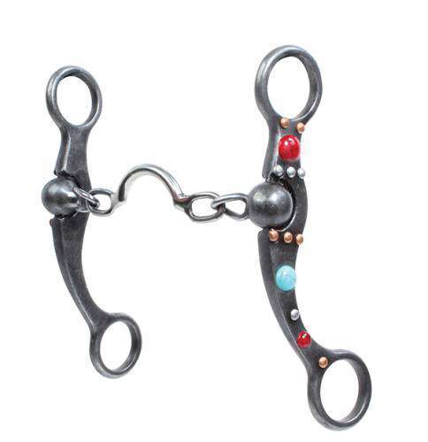 Professional's Choice Dot Shank Low Port Chain Western Horse Bits Professional's Choice Red 