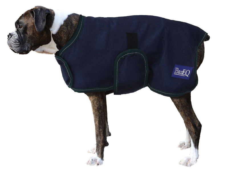 Navy/Hunter Green BasEQ Lite Dog Coat One Stop Equine Shop 12