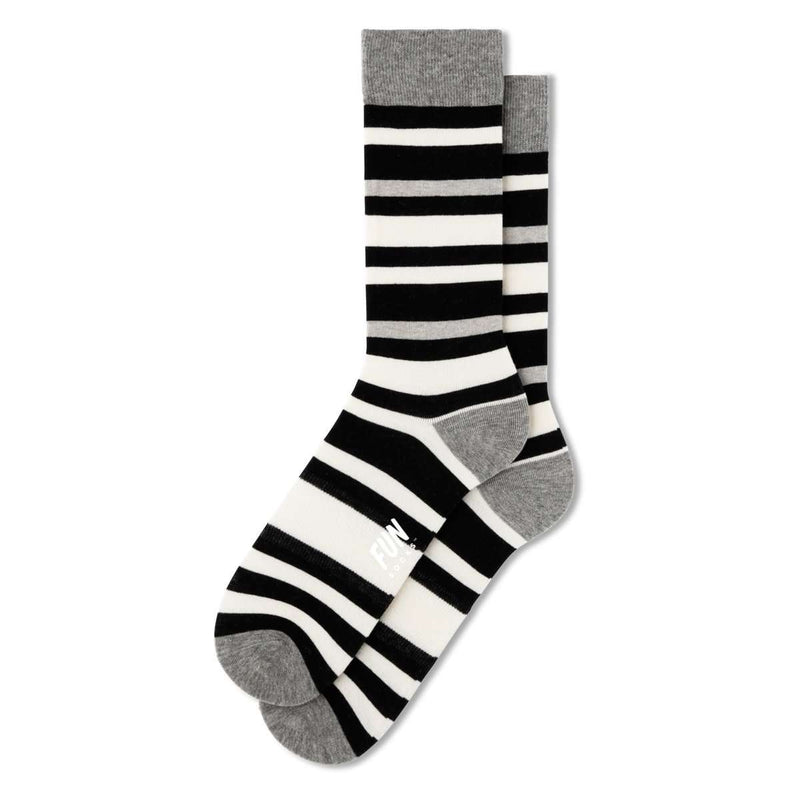 Fun Socks Men's Bold Stripe Socks Socks Fun Socks Black 