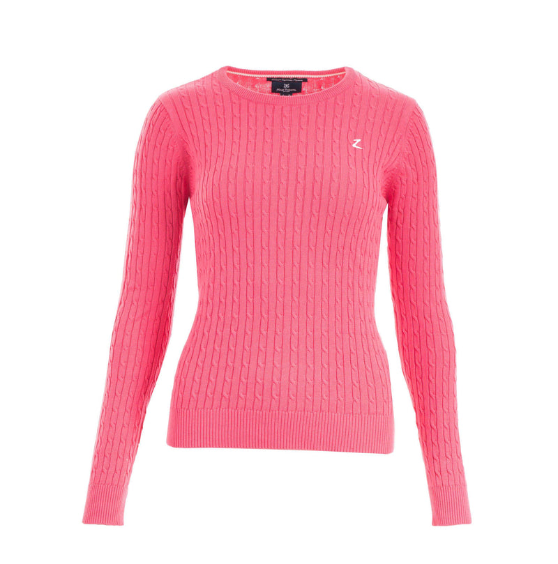 Horze Rhoda Women's Knitted Pullover Sweaters Horze 4 Peach Pink 