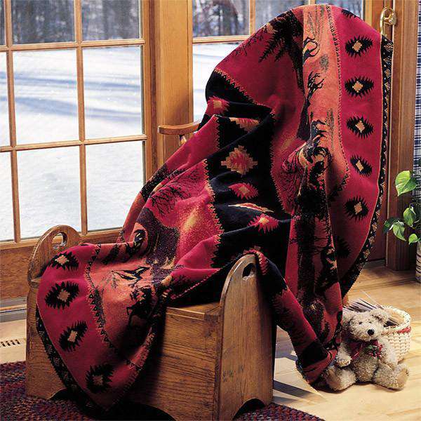 Denali Red Running Horses Blanket Blankets & Throws Denali 