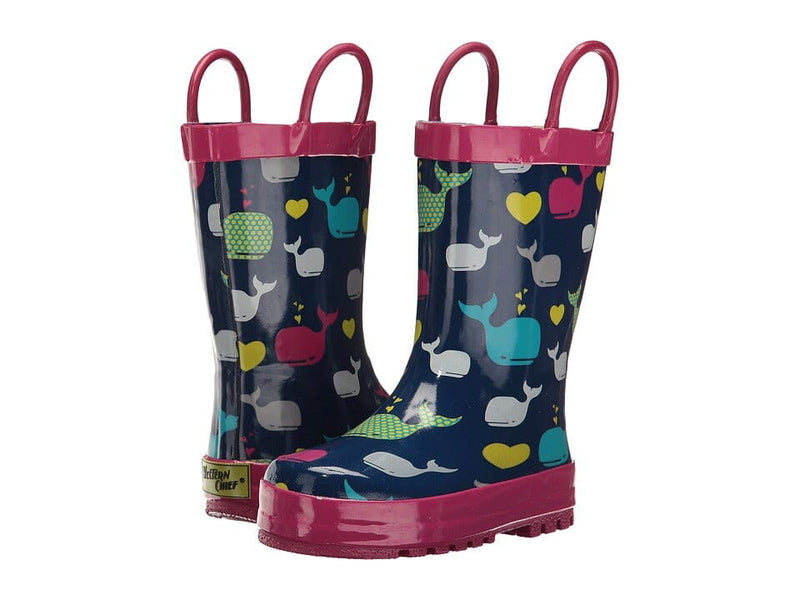 Western Chief Kids Whales Rain Boot Navy 11 Boots Western Chief 