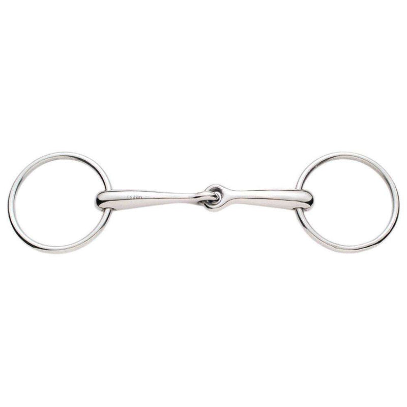 Korsteel Stainless Steel Solid Mouth Jointed 16Mm Loose Ring Snaffle Bit English Horse Bits Korsteel 4.5" 