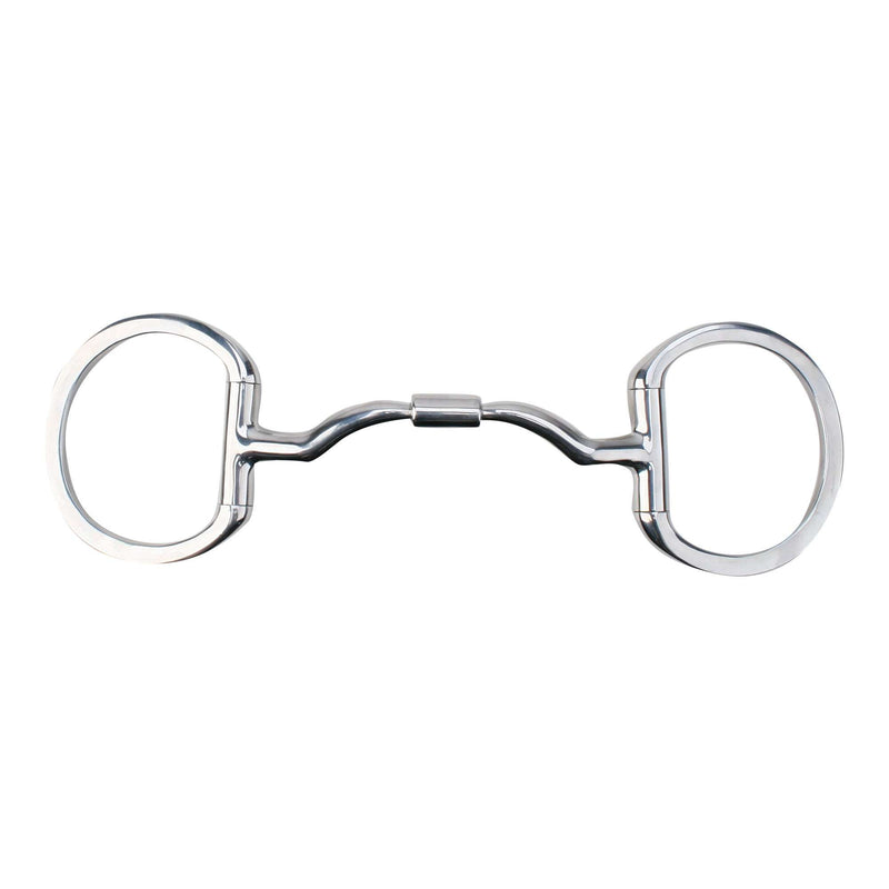 Myler Eggbutt without Hooks with Wide Ported Barrel English Bits Myler 5" Stainless Steel 