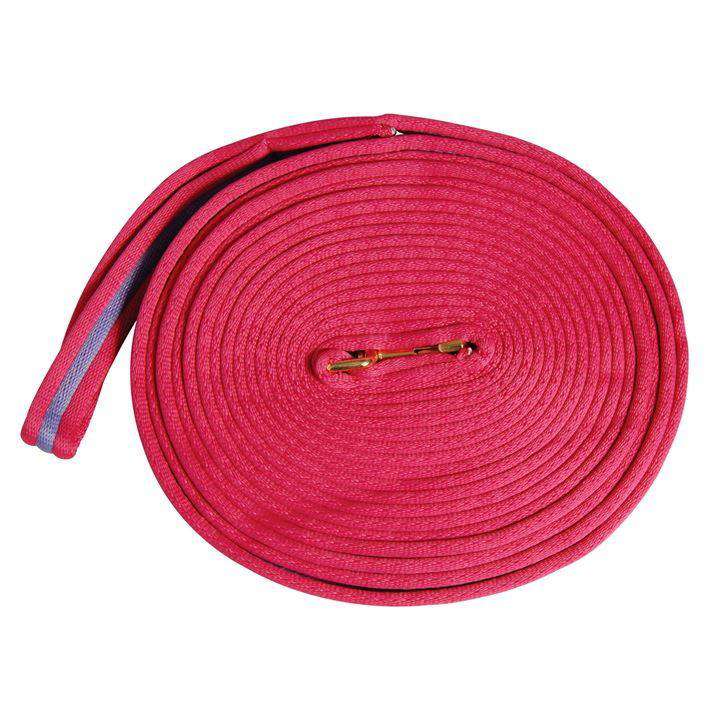 Kincade Two Tone Padded Lunging Rein Lunge Lines Kincade 26' Hot Pink/Purple 