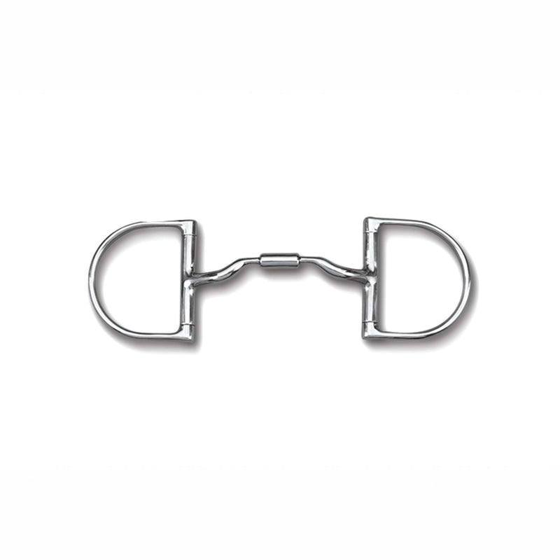 Myler 3 3/8" Medium Dee without Hooks with Low Port Comfort Snaffle?Ã¤Ã³ English Bits Myler 5" Stainless Steel 