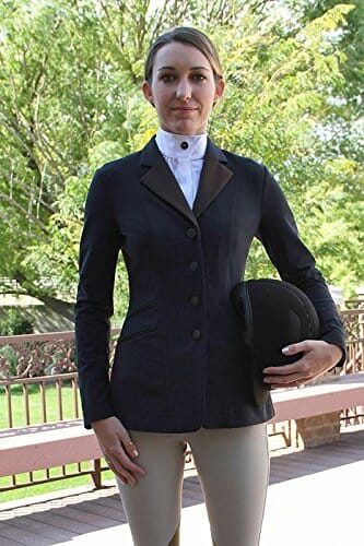 RJ Classics Ladies Extreme Collection Washington Softshell Coat Navy/Brown English Show Coats RJ Classics 