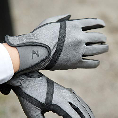 Horze Women's Evelyn Breathable Gloves Gloves Horze Steel Grey/Black 10 